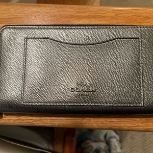 Coach wallet, new with tags, gray, zip closure